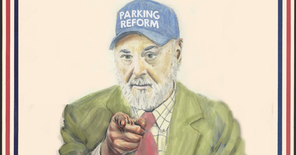 Donald Shoup Pointing a finger